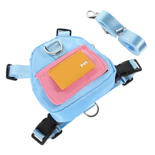 TOYANDONA Kleiner Verstellbarer Haustier Rucksack mit Großer Kapazität Integrierter Kotbeutelspender Langlebiges Material Multifunktional für Wasser Snacks für Kleine Hunde und Welpen Beim TOYANDONA Kleiner Verstellbarer Haustier Rucksack mit Großer Kapazität Integrierter Kotbeutelspender Langlebiges Material Multifunktional für Wasser Snacks für Kleine Hunde und Welpen Beim von TOYANDONA