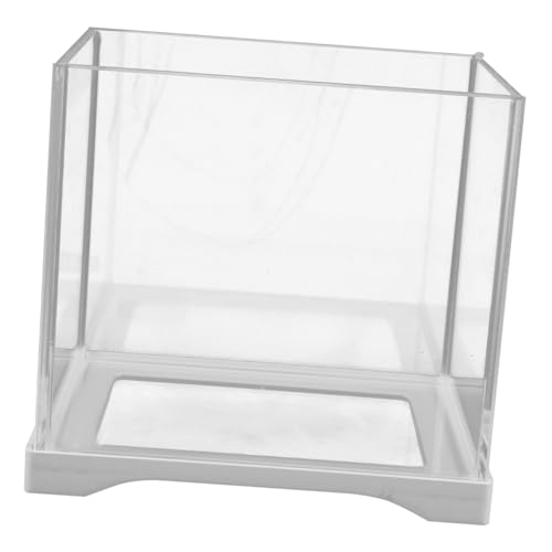 TOYANDONA Kleines Transparentes Aquarium Glasfischschale für Zimmerpflanzen und Goldfische Dekoratives Offenes Hydroponik Wasserpflanzgefäß für Wohnzimmer und Büro von TOYANDONA