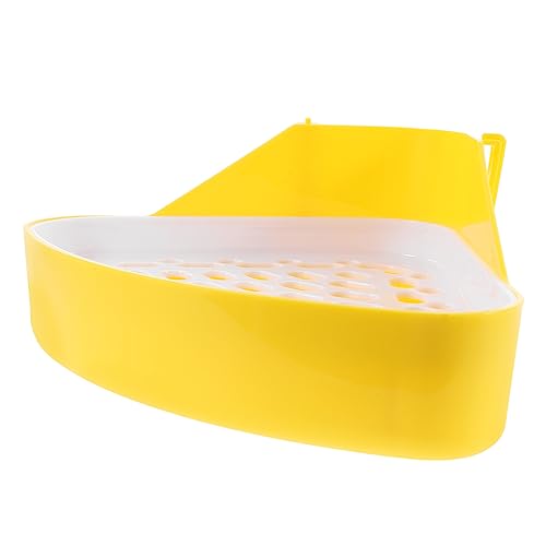 TOYANDONA Kleintier Ecktoilette aus Robustem Rutschfestes Töpfchen für Kaninchen Meerschweinchen Hamster und Kleine Haustiere Geruchsneutral Langlebig und Leicht zu Reinigen Gelb TOYANDONA Kleintier Ecktoilette aus Robustem Rutschfestes Töpfchen für Kaninchen Meerschweinchen Hamster und Kleine Haustiere Geruchsneutral Langlebig und Leicht zu Reinigen Gelb von TOYANDONA
