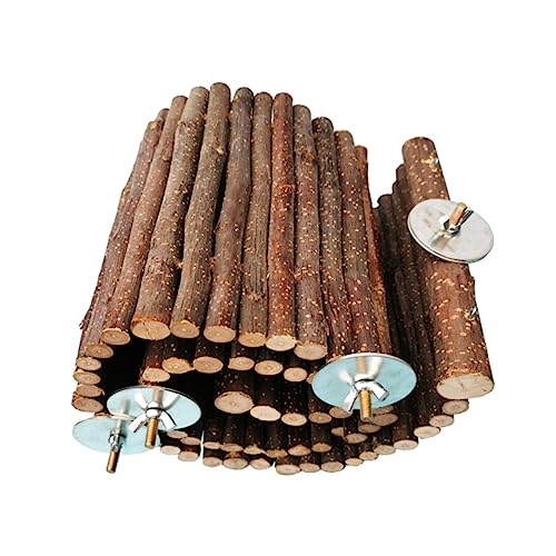 TOYANDONA Kleintier Hängebrücke aus Holz für Hamster und Andere Kleintiere und Klettergerüst aus Apfelholz Kauen Leicht zu Reinigen TOYANDONA Kleintier Hängebrücke aus Holz für Hamster und Andere Kleintiere und Klettergerüst aus Apfelholz Kauen Leicht zu Reinigen von TOYANDONA