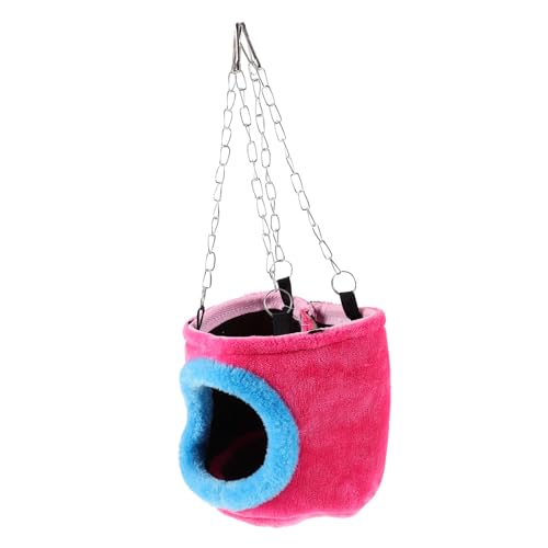 TOYANDONA Kleintier Hängematte für Eichhörnchen Chinchillas und Meerschweinchen Wärmeschutz Campinghütte aus Baumwolle S Zufällige Farbe Zufällige Farbe Zufällige Farbe von TOYANDONA