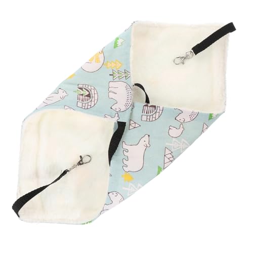 TOYANDONA Kleintier Hängematte für Hamster und Meerschweinchen Wärmendes Schlafbett aus Weichem Material für Käfige im Winter Schaukel oder Ruheplatz Großes TOYANDONA Kleintier Hängematte für Hamster und Meerschweinchen Wärmendes Schlafbett aus Weichem Material für Käfige im Winter Schaukel oder Ruheplatz Großes von TOYANDONA