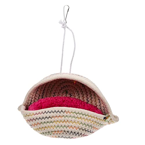 TOYANDONA Kleintier Hängematte für Hamster und Meerschweinchen Warmes Gemütliches Nest für Haustiere für Winter Installieren Hochwertiges Plüschmaterial Entspannen und Schlafen von TOYANDONA