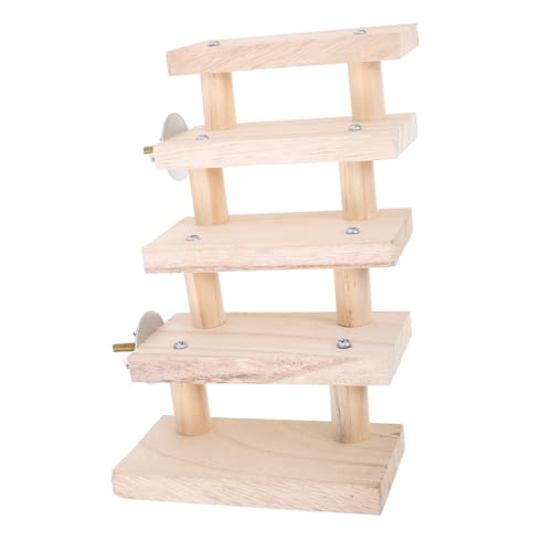 TOYANDONA Kleintier Holzleiter für Hamster Sicheres Natürliches Klettergerüst für Meerschweinchen und Kleine Haustiere Glatt Polierte Oberfläche und Praktisch für Aktivitäten und Verstecke TOYANDONA Kleintier Holzleiter für Hamster Sicheres Natürliches Klettergerüst für Meerschweinchen und Kleine Haustiere Glatt Polierte Oberfläche und Praktisch für Aktivitäten und Verstecke von TOYANDONA