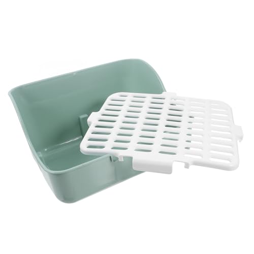 TOYANDONA Kaninchen Toilette Ecktoilette für Kleine Haustiere Meerschweinchen und Frettchen Urinspritzer Schutz Geräumig Olivgrün TOYANDONA Kaninchen Toilette Ecktoilette für Kleine Haustiere Meerschweinchen und Frettchen Urinspritzer Schutz Geräumig Olivgrün von TOYANDONA