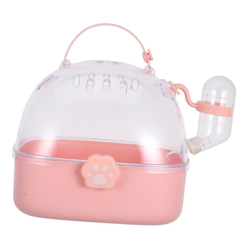 TOYANDONA Kleintier Transportkäfig Tragbar aus Robust Sicher mit Wasserflasche Geräumig für Hamster Rennmäuse und Kleine Haustiere für Outdoor und Reisen TOYANDONA Kleintier Transportkäfig Tragbar aus Robust Sicher mit Wasserflasche Geräumig für Hamster Rennmäuse und Kleine Haustiere für Outdoor und Reisen von TOYANDONA