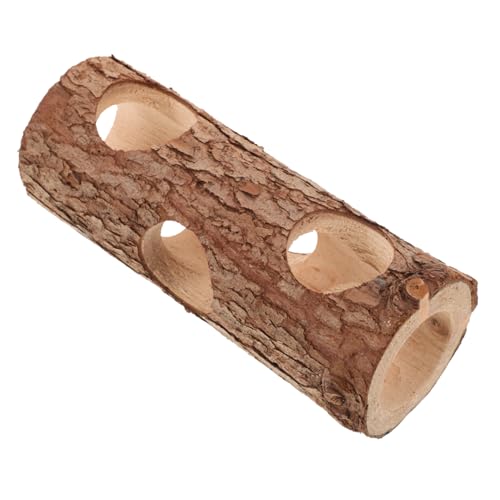 TOYANDONA Kleintier aus Holz Hamster Tunnel Versteck für Zwerghamster Rennmäuse und Mäuse Kleines Tunnel für Erkundung und Spiel Sicher und Gesund Geeignet für Gehege TOYANDONA Kleintier aus Holz Hamster Tunnel Versteck für Zwerghamster Rennmäuse und Mäuse Kleines Tunnel für Erkundung und Spiel Sicher und Gesund Geeignet für Gehege von TOYANDONA