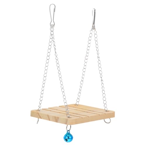TOYANDONA Kleintierhängeschaukel Für Hamster Meerschweinchen Und Andere Kleintiere Zubehör Mit Glocke Für Spaß Im Käfig Für Haustierbedarf von TOYANDONA