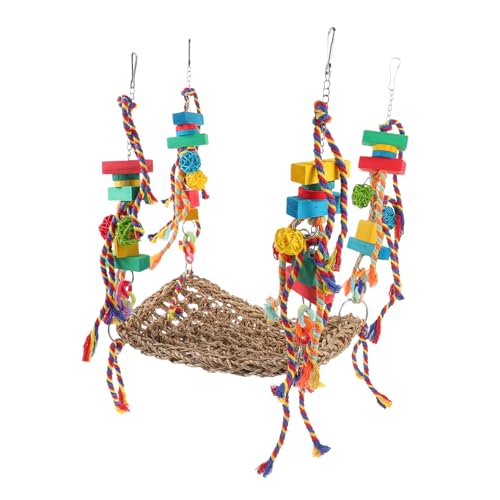 TOYANDONA Klettern Sie das Netto -Hängemattenspielzeug groß Vogelschaukel Haustier Papageien-Hängeschaukel Vogel-Hängematten- Hängemattenspielzeug für Vögel Vogel Stehen Polyester TOYANDONA Klettern Sie das Netto -Hängemattenspielzeug groß Vogelschaukel Haustier Papageien-Hängeschaukel Vogel-Hängematten- Hängemattenspielzeug für Vögel Vogel Stehen Polyester von TOYANDONA
