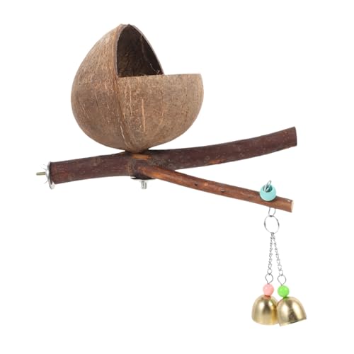 TOYANDONA Kokosnuss-Vogelhaus Kokosnuss für Vögel Vogelstange für Käfig Haustiervögel nisten natürliches Papageiennest Sittiche Vogelkäfig für Vogel Vogelbett Kokosnussschale TOYANDONA Kokosnuss-Vogelhaus Kokosnuss für Vögel Vogelstange für Käfig Haustiervögel nisten natürliches Papageiennest Sittiche Vogelkäfig für Vogel Vogelbett Kokosnussschale von TOYANDONA