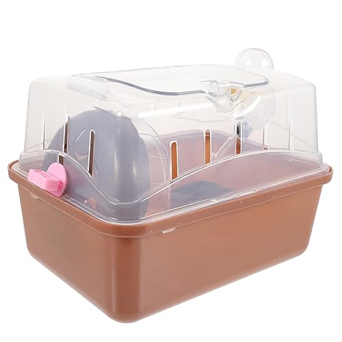 TOYANDONA Kompakter Hamsterkäfig aus Tragbarer Haustierkäfig für Reisen Atmungsaktiver Transportbehälter für Hamster Chinchillas und Kleine Nager mit Belüftung TOYANDONA Kompakter Hamsterkäfig aus Tragbarer Haustierkäfig für Reisen Atmungsaktiver Transportbehälter für Hamster Chinchillas und Kleine Nager mit Belüftung von TOYANDONA