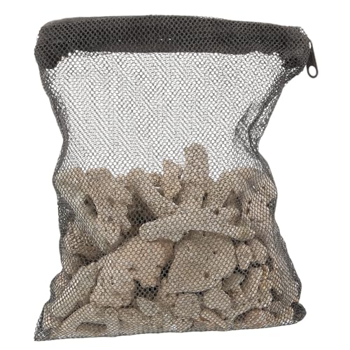 TOYANDONA Korallenknochensand Filtermedium Natürliches Aquariumfiltermaterial Teichfilter Zubehör mit Hoher Wasserpermeabilität Langlebig für Sauberes Wasser und Verbesserte Sauerstoffzufuhr von TOYANDONA