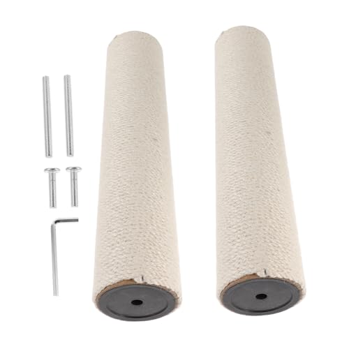 TOYANDONA Kratzbaum Ersatzteile Sisal Katzenkratzpfosten mit Schrauben Langlebiger Kratzbaumstab für Innenbereich Möbel Schutz und Renovierung für Katzenmöbel von TOYANDONA