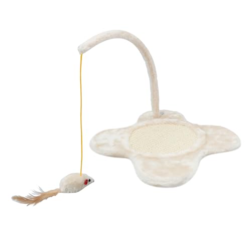 TOYANDONA Kratzbaum Für Katzen Haben Kratzen Hängend Drinnen Hat Kratzunterlage Für Katzen Katze Kratzmatte Katzenkratzspielzeug Katzenkratzbaum Mit Federspielzeug Beige Plüsch TOYANDONA Kratzbaum Für Katzen Haben Kratzen Hängend Drinnen Hat Kratzunterlage Für Katzen Katze Kratzmatte Katzenkratzspielzeug Katzenkratzbaum Mit Federspielzeug Beige Plüsch von TOYANDONA