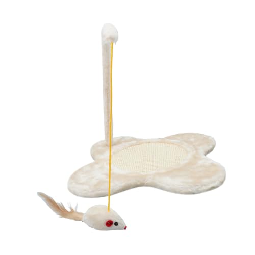 TOYANDONA Kratzbaum für Katzen Kratzen hat haben hängend drinnen interaktives katzenspielzeug katzenkratzbaum für Katzen Katzenkratzspielzeug Katze kratzmatte Plüsch Beige TOYANDONA Kratzbaum für Katzen Kratzen hat haben hängend drinnen interaktives katzenspielzeug katzenkratzbaum für Katzen Katzenkratzspielzeug Katze kratzmatte Plüsch Beige von TOYANDONA
