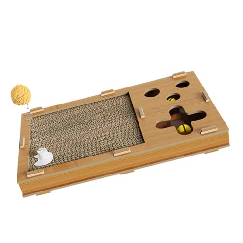 TOYANDONA Kratzbrett aus Wellpappe Langlebig Dekorativ Katzenspielzeug Katzen Kratzpad zur Nagelpflege Schutz Möbel für Wohnungsspiel Katzenfreund von TOYANDONA