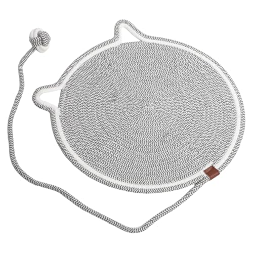 TOYANDONA Kratzmatte Für Katzen Kratzkissen Bett Katzenkratzbrett Möbelschutz Katzen/Hundekratzbrett Katzenkratzkissen Katzenspielzeug Kratzspielzeug Katzenkratzbett Baumwollseil von TOYANDONA