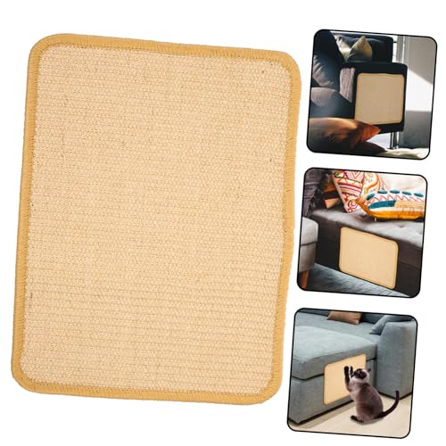 TOYANDONA Kratzmatte Katze Sisal Kratzbrett Kratzpad Langlebig Kratzfest Möbel Schutz Indoor Katzen zur Krallenpflege von TOYANDONA