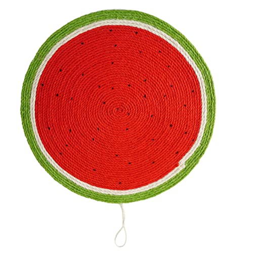 TOYANDONA Kratzmatte für Katzen im Wassermelonen Design aus Stabilem Sisal als Spiel und Schlafplatz Schützend für Möbel rutschfest und Langlebig TOYANDONA Kratzmatte für Katzen im Wassermelonen Design aus Stabilem Sisal als Spiel und Schlafplatz Schützend für Möbel rutschfest und Langlebig von TOYANDONA