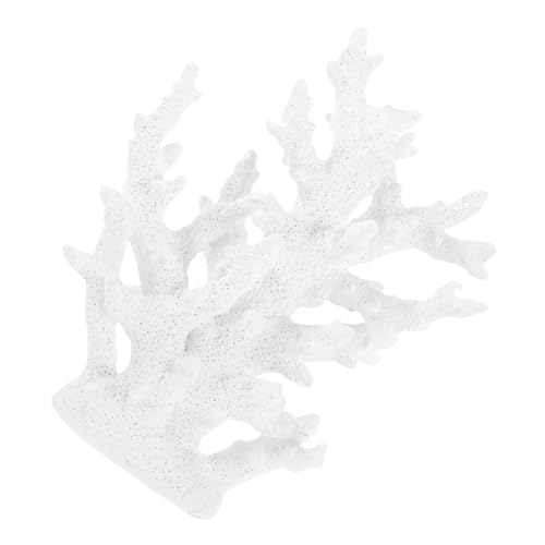 TOYANDONA Künstliche Aquarium Deko aus Resin Leichte Kleine Weiße Korallenfigur für Fischbecken und Teichgestaltung Langlebiges Abriebfestes Ornament für Süß Meerwasseraquarien TOYANDONA Künstliche Aquarium Deko aus Resin Leichte Kleine Weiße Korallenfigur für Fischbecken und Teichgestaltung Langlebiges Abriebfestes Ornament für Süß Meerwasseraquarien von TOYANDONA