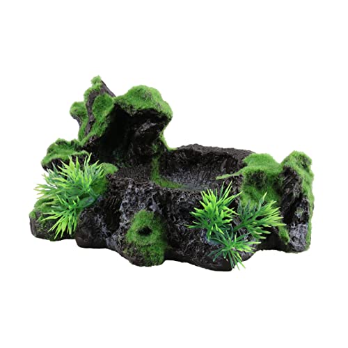 TOYANDONA Künstliche Baumwurzel Aquarium Versteck Mit Hohlraum Landschaftsdekor Für Reptilien Und Fische Für Aquarien Und Terrarien von TOYANDONA