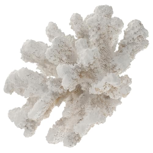 TOYANDONA Künstliche Korallen Aquarium Dekoration Weiß Groß Resin Ornament für Aquarienlandschaft Fischbecken Zubehör Natürliche Optik Aquarium Ornamente TOYANDONA Künstliche Korallen Aquarium Dekoration Weiß Groß Resin Ornament für Aquarienlandschaft Fischbecken Zubehör Natürliche Optik Aquarium Ornamente von TOYANDONA