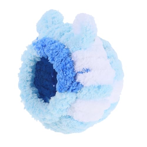 TOYANDONA Kuschelhöhle für Kleintiere Warmes Winterhaus für Hamster Zwerghamster und Zuckerschnäuzchen mit Abnehmbarem Fleece zu Reinigen aus Weichem Strapazierfähigem Baumwollplüsch für von TOYANDONA