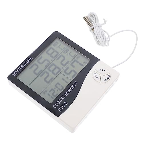 TOYANDONA LCD Digital Aquarium Thermometer mit Hygrometer Digitales Thermometer für Fischbecken Gewächshaus und Präzise Temperaturanzeige Kunststoffdesign Zufällige Farbe von TOYANDONA