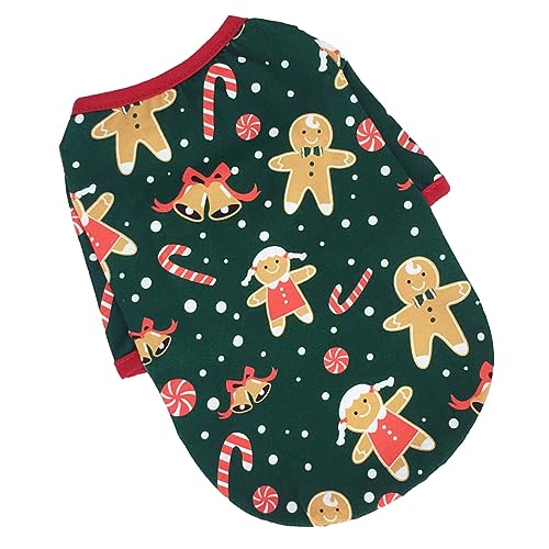 TOYANDONA Lebkuchen Leute streichen Kleidung Thema Party Welpen-Urlaubs-Outfit kleine Hundehemden Haustier Weihnachtsfeier begünstigt Hundekleidung Hoodies Baumwolle TOYANDONA Lebkuchen Leute streichen Kleidung Thema Party Welpen-Urlaubs-Outfit kleine Hundehemden Haustier Weihnachtsfeier begünstigt Hundekleidung Hoodies Baumwolle von TOYANDONA