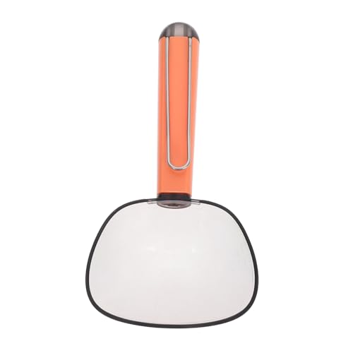 TOYANDONA Löffel für Tiernahrung Haustier Schaufel Katzenspatel Scoop messen Hund Schaufel Futterlöffel Haustier Futterbehälter Müllschaufel Katze hundefutter Schaufel Hundelöffel Abs Orange von TOYANDONA