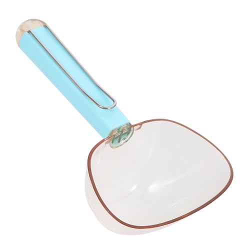 TOYANDONA Löffel für Tiernahrung Hund klein Haustier Schaufel Scoop messen Wasserspender für Welpen Nährstoffschaufel zum Füttern von Katzen Öffner für Katzenfutter Abs Himmelblau von TOYANDONA