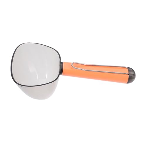 TOYANDONA Löffel für Tiernahrung klein Haustier messen Scoop Katzenspatel Hund Schaufel Hundefutterlöffel Futterschaufel Katzenschaufel Wasserspender für Welpen Müllschaufel Abs Orange von TOYANDONA