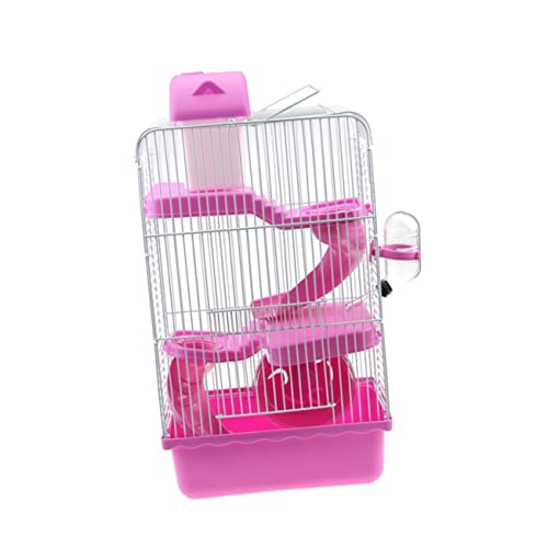 TOYANDONA Luxuriöser Dreistöckiger Kleintierkäfig aus Umweltfreundlichem Kunststoff Tragbares Hamsterhaus mit Rutschfester Rutsche Robust und Schadstofffrei Geeignet für Zwerghamster und TOYANDONA Luxuriöser Dreistöckiger Kleintierkäfig aus Umweltfreundlichem Kunststoff Tragbares Hamsterhaus mit Rutschfester Rutsche Robust und Schadstofffrei Geeignet für Zwerghamster und von TOYANDONA