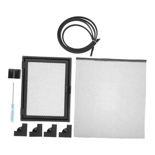 TOYANDONA Magnetischer Aquariumdeckel mit Futterfenster Stabiles DIY Schutznetz für Fischbecken Verhindert Herausspringen von Fischen Vielseitig Passend für Aquarien Meerwasser und von TOYANDONA