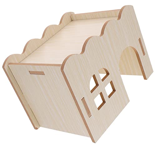 TOYANDONA Meerschweinchen Haus aus Holz Multifunktionales für Hamster Meerschweinchen Gemütlicher Lebensraum mit Spiel und Schlafmöglichkeiten als für von TOYANDONA