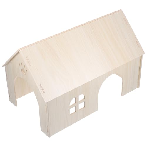 TOYANDONA Meerschweinchen Holzhaus Kleintier Versteckspielzeug Gemütliches Schlafhaus für Hamster Langlebiges und Sicheres Tierheim aus Natürlichem Holz und Ausruhen TOYANDONA Meerschweinchen Holzhaus Kleintier Versteckspielzeug Gemütliches Schlafhaus für Hamster Langlebiges und Sicheres Tierheim aus Natürlichem Holz und Ausruhen von TOYANDONA