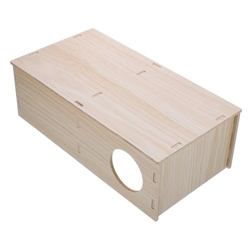 TOYANDONA Mehrkammer Hamsterhaus aus Holz Sicheres Versteck für Meerschweinchen und Kleintiere Robust Rückzugsort für Haustiere TOYANDONA Mehrkammer Hamsterhaus aus Holz Sicheres Versteck für Meerschweinchen und Kleintiere Robust Rückzugsort für Haustiere von TOYANDONA