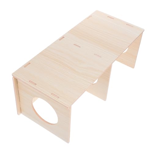 TOYANDONA Mehrkammer Holzhaus für Kleine Haustiere Stabiles DIY Nagetier Versteck aus Naturholz Mehrräumiges Hamsterversteck mit Tunnel Sicherer Rückzugsort für Mäuse Ratten Igel und Andere TOYANDONA Mehrkammer Holzhaus für Kleine Haustiere Stabiles DIY Nagetier Versteck aus Naturholz Mehrräumiges Hamsterversteck mit Tunnel Sicherer Rückzugsort für Mäuse Ratten Igel und Andere von TOYANDONA