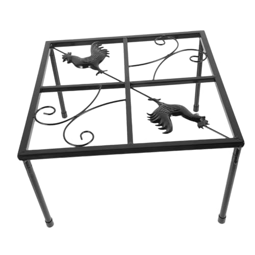 TOYANDONA Metallhalterung für Hühnerfutter und Tränke Stand Zaunfutterhuhn Henne Trinker Wasser regalhalterung Hühnerfutterständer Hühnerfutterhalter Zubehör für Hühnerställe Eisen Black TOYANDONA Metallhalterung für Hühnerfutter und Tränke Stand Zaunfutterhuhn Henne Trinker Wasser regalhalterung Hühnerfutterständer Hühnerfutterhalter Zubehör für Hühnerställe Eisen Black von TOYANDONA