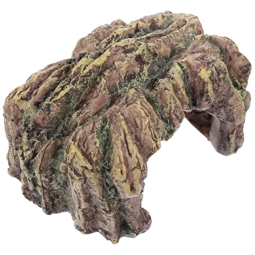TOYANDONA Natürlich wirkendes Schildkrötenversteck aus Resin Reptilienfreundliche Kletterplattform und Höhle Aquariumdekoration für Wasserschildkröten Natürliche Sonnenbadstation im von TOYANDONA