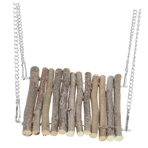TOYANDONA Natürliche Holz Kletterspielzeug Hängematte für Reptilien und Einsiedlerkrebse Einfache Befestigung Erweiterter Lebensraum für Bartagamen und Kleine Echsen von TOYANDONA