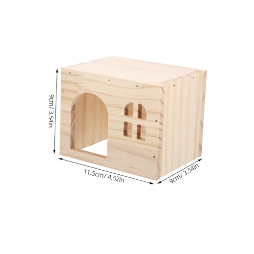 TOYANDONA Natürlicher Hamster Holzhaus mit Mehrkammer Versteck Sicherer Rückzugsort für Kleintiere Wie Meerschweinchen Igel und Hamster Komfortables Häuschen für Ruhe Spiel und Fütterung zu TOYANDONA Natürlicher Hamster Holzhaus mit Mehrkammer Versteck Sicherer Rückzugsort für Kleintiere Wie Meerschweinchen Igel und Hamster Komfortables Häuschen für Ruhe Spiel und Fütterung zu von TOYANDONA