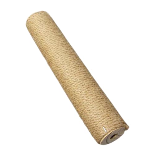 TOYANDONA Natürlicher Katzengrasbaum Kratzsäule Ersatz aus Holz und Jute Robustes Rutschfestes Kratzspielzeug für Katzen Langlebiger Kratzpfosten Wiederverwendbar und von TOYANDONA