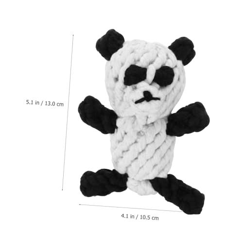 TOYANDONA Panda-Haustierspielzeug knete kauspielzeug Lustiges Haustierspielzeug für Katzen Dog Toy Haustier -Baumwollseilspielzeug Zahnreinigungsspielzeug für Hunde von TOYANDONA