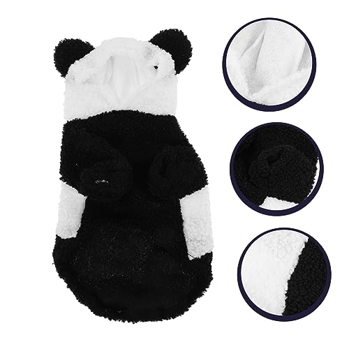 TOYANDONA Panda -hundekleidung Welpen-Outfits Haustierkleidung Kleidung Für Haustiere Welpenkleidung Züchten Urlaub Welpenkostüm Vlies Hunde Kleidung Kostüm Hündchen Kostüm Korallenvlies von TOYANDONA