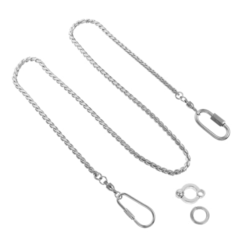 TOYANDONA Papagei Fußkette Robuster Metallanklas Ring Für Haustiervögel AUS Design Nymphensittiche Und Andere Langlebig Und Rostfrei von TOYANDONA