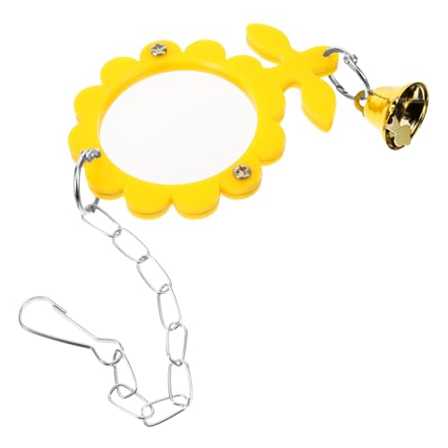 TOYANDONA Papagei Spiegelspielzeug Vogel Papagei Schaukel Vogel Spiegel Papageienspielzeug spielzeuge Vogelmolarspielzeug lustiges Sittichspielzeug Acryl Yellow TOYANDONA Papagei Spiegelspielzeug Vogel Papagei Schaukel Vogel Spiegel Papageienspielzeug spielzeuge Vogelmolarspielzeug lustiges Sittichspielzeug Acryl Yellow von TOYANDONA