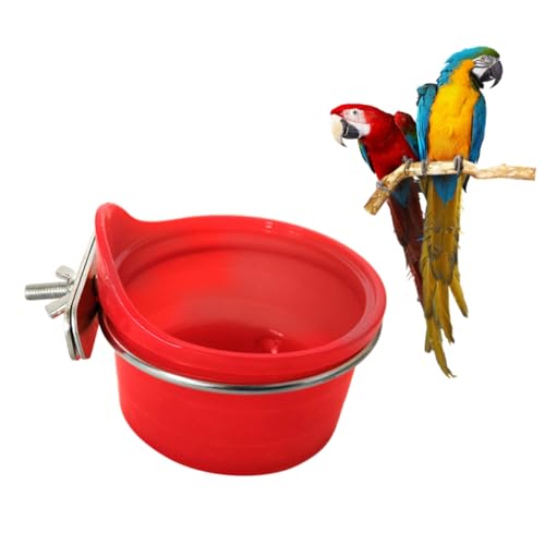 TOYANDONA Papagei Trinkschale Multifunktionale Futter Und Wasserschüssel Für Papageien Sittiche Und Kleine Haustiere Rostfrei Reinigen TOYANDONA Papagei Trinkschale Multifunktionale Futter Und Wasserschüssel Für Papageien Sittiche Und Kleine Haustiere Rostfrei Reinigen von TOYANDONA