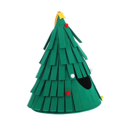 TOYANDONA Papagei Warmer Unterschlupf Igelbett Igelzubehör Hamsterbett Igelversteck Weihnachten Meerschweinchenversteck Gemütliches Tierbett Kleintier Meerschweinchenbett Hamsterhaus Grüner von TOYANDONA