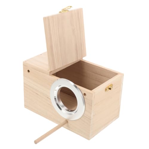 TOYANDONA Papagei Zucht Box aus Holz Nistkasten für Wellensittiche Vogelhaus mit Einfachem Zugang Brut und Nistgelegenheit für Vögel im Freien Dekorativ und Langlebig TOYANDONA Papagei Zucht Box aus Holz Nistkasten für Wellensittiche Vogelhaus mit Einfachem Zugang Brut und Nistgelegenheit für Vögel im Freien Dekorativ und Langlebig von TOYANDONA